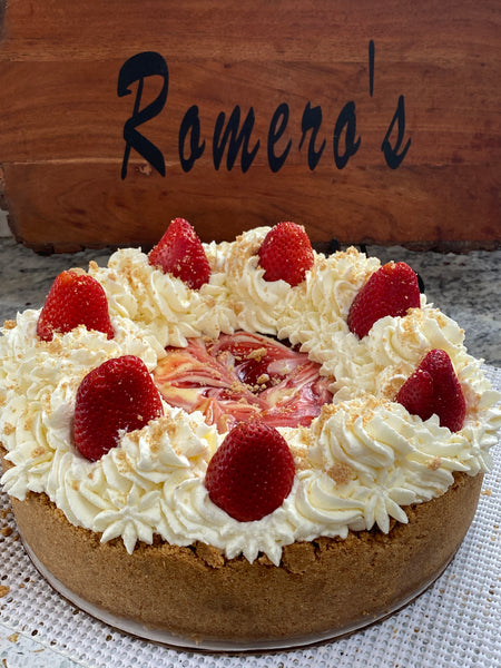 Romero's Strawberry Cheesecake