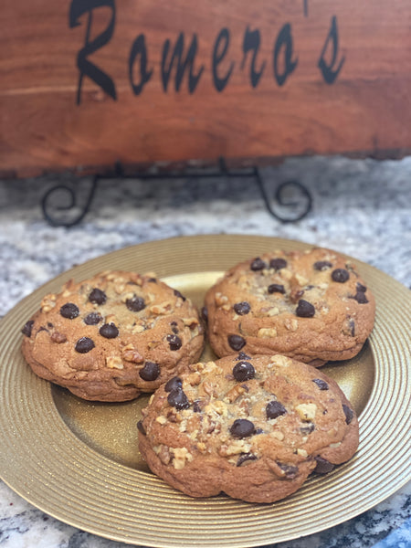 The BIG Dark Chocolate Walnut Cookie w/Sea Salt